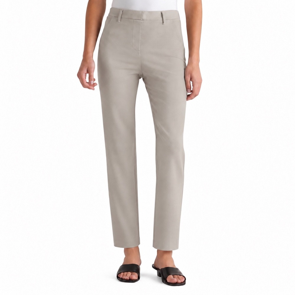 NWT Quince Ultra-Stretch Ponte Straight Leg Pants S 28" Beige